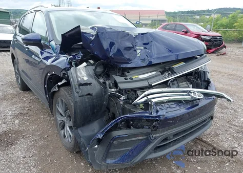 2022 Volkswagen Tiguan Se z USA, uszkodzony, nr VIN 3VV2B7AX2NM174360